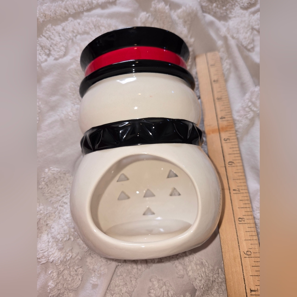 Large Jackson Frost Yankee Candle Holder Snowman 6 Inch Height - Picture 4 of 7